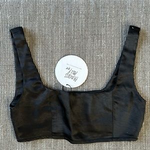 Princess Polly Huxley Satin Black Top